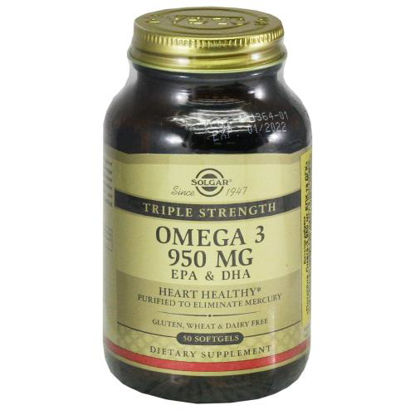 Фото Тройная Омега-3 ЕПК и ДГК (Triple Strength Omega-3 950 mg EPA and DHA Softgels) капсулы 950 мг №50